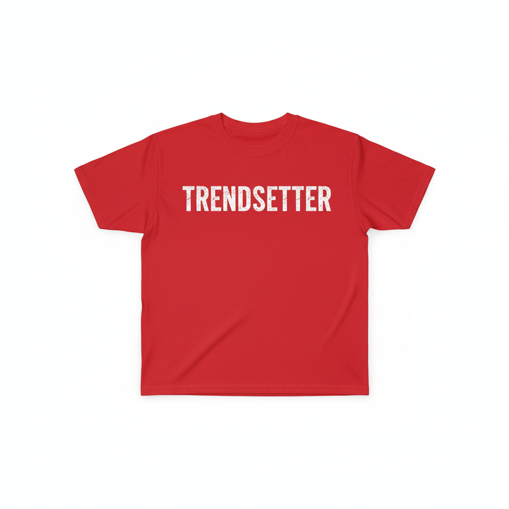 Trendsetter White Graphic Tee - Red