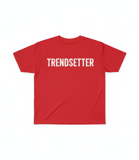Trendsetter White Graphic Tee - Red