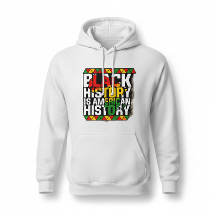 Black History is American History White Hoodie