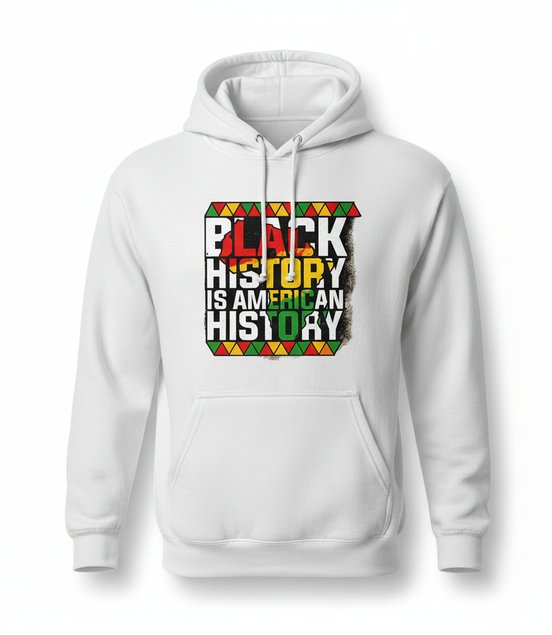 Black History is American History White Hoodie