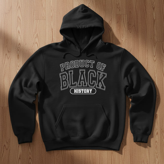 Product of Black History Black Hoodie