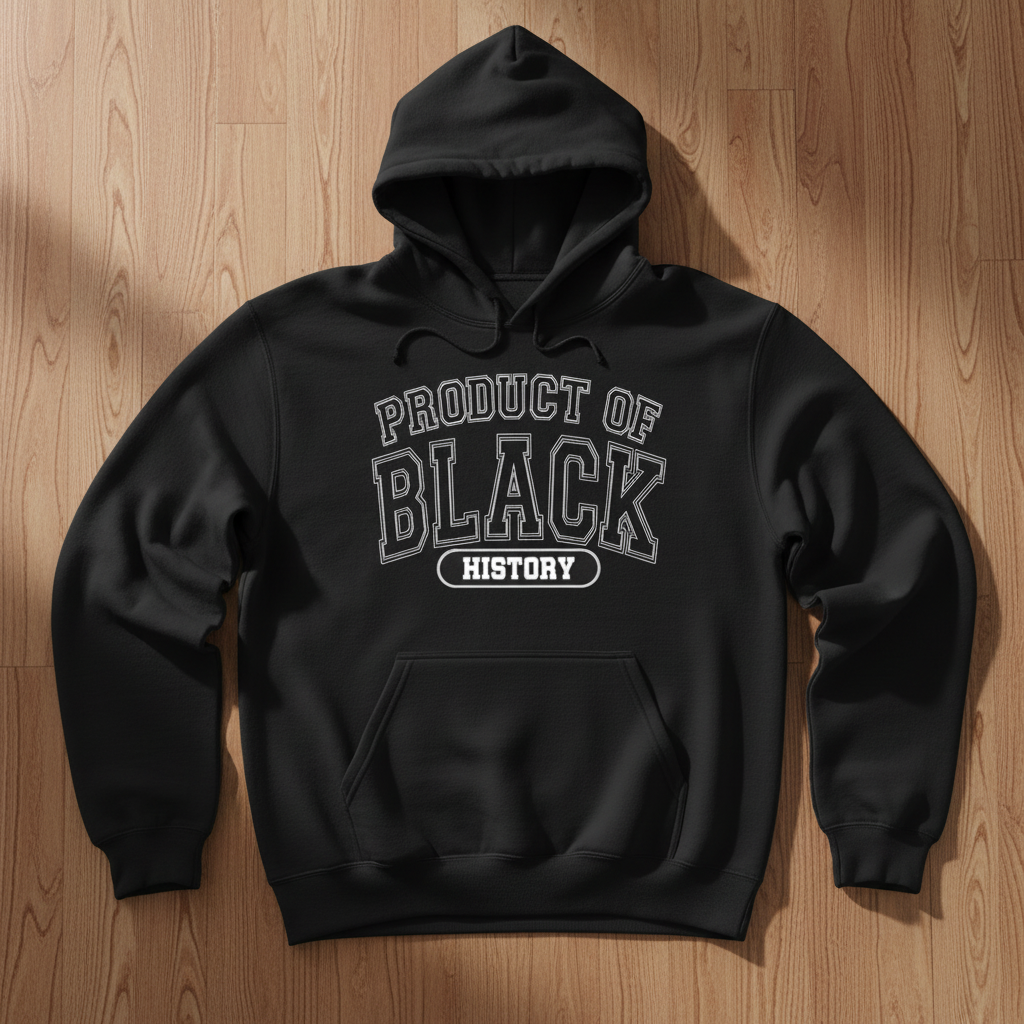 Product of Black History Black Hoodie