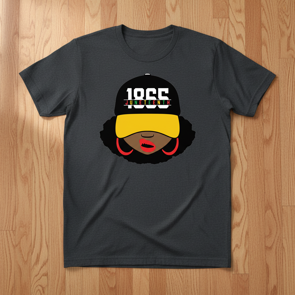 1855 Juneteenth Hat Gray T-Shirt