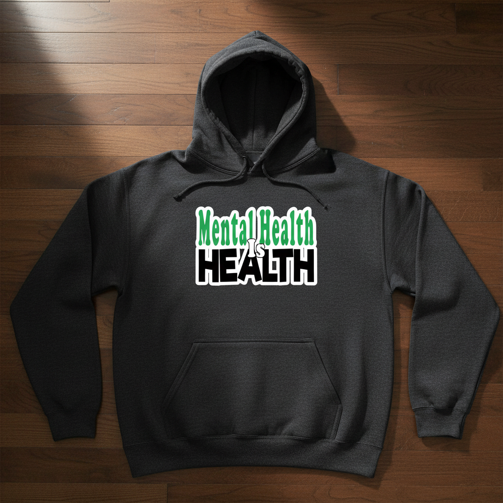 Mental Health is Health Gray Hoodie