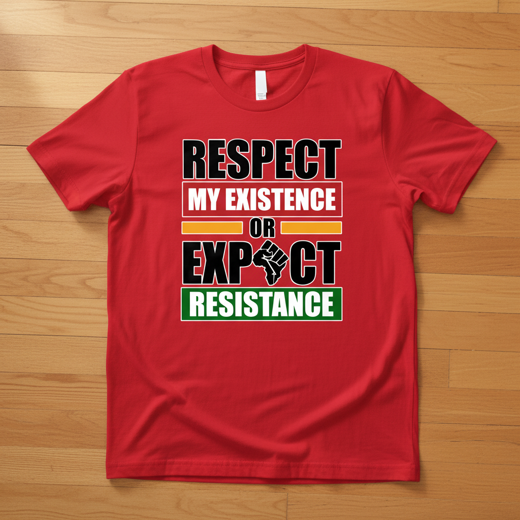 Respect My Existence Red T-Shirt