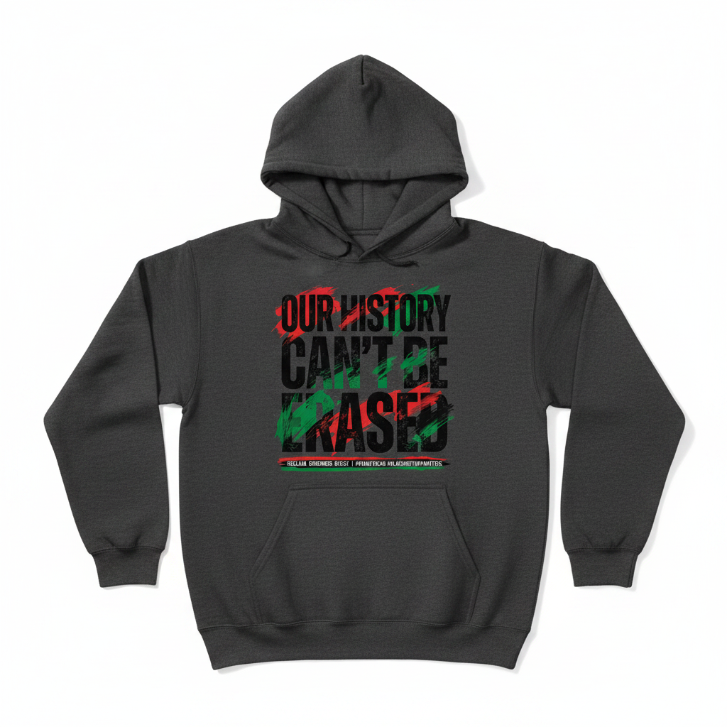 Our History Can't Be Erased Hoodie - Dark Gray