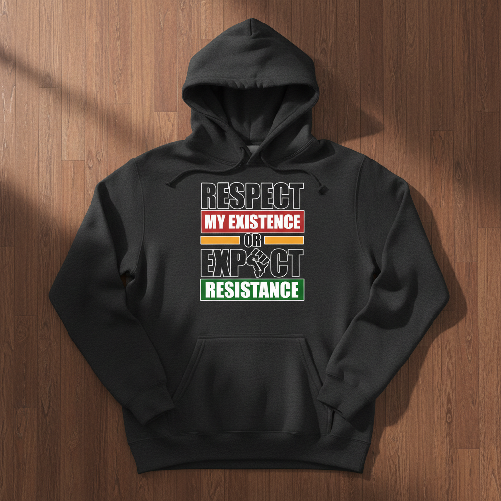 Respect My Existence Gray Hoodie
