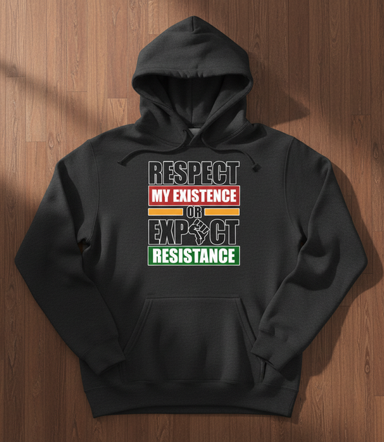 Respect My Existence Gray Hoodie