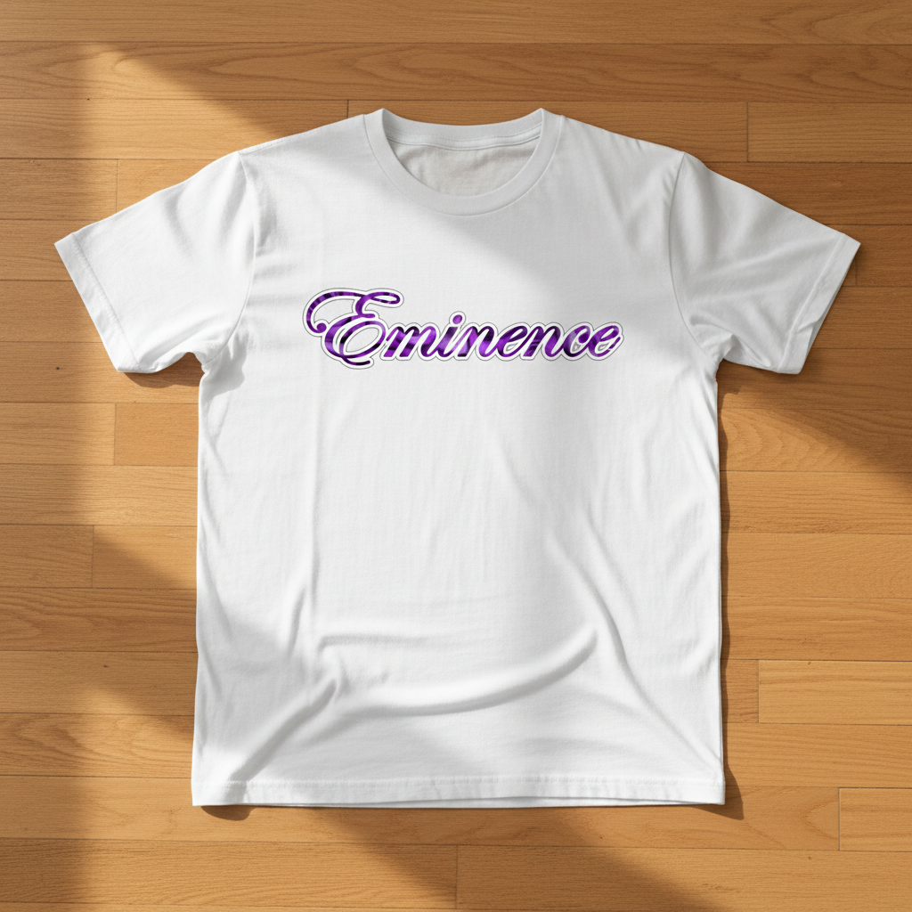 Eminence Purple Rose Lioness White T-Shirt Front