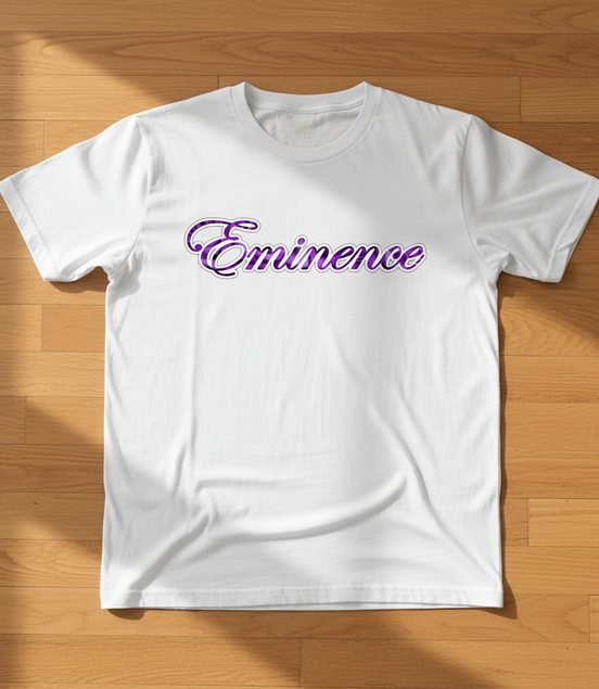 Eminence Purple Rose Lioness White T-Shirt Front
