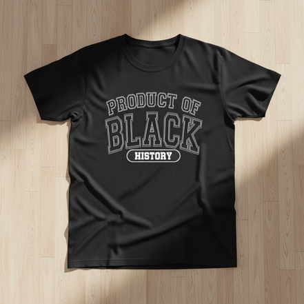 Product of Black History Black T-Shirt