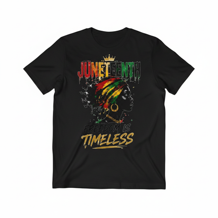 Juneteenth Freedom is Timeless Graphic Tee - Black