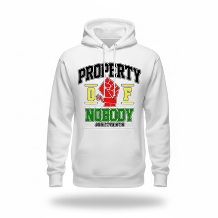 Property of Nobody White Hoodie