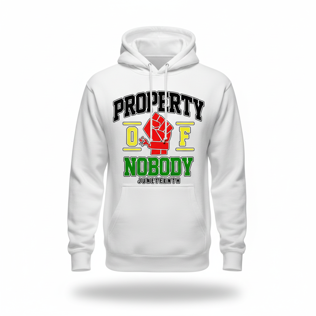 Property of Nobody White Hoodie