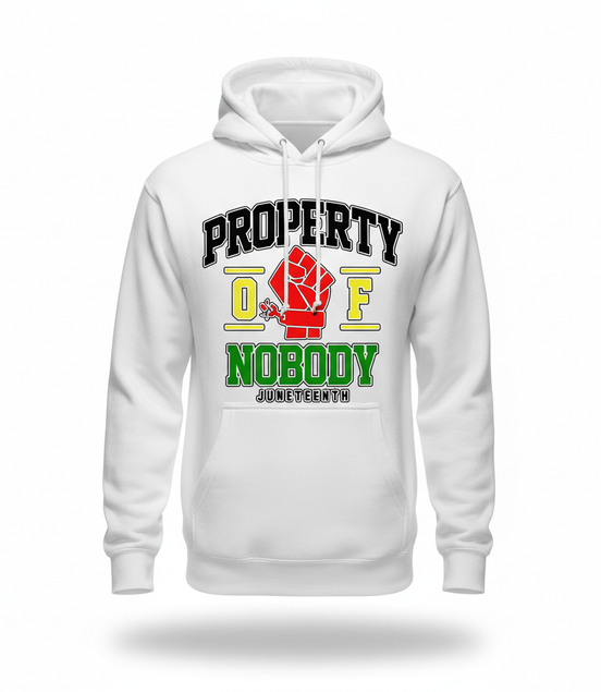 Property of Nobody White Hoodie