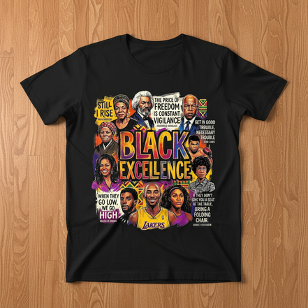 Black Excellence Black T-Shirt