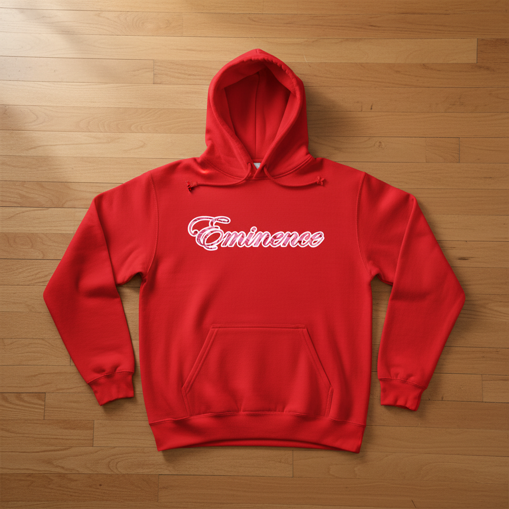 Eminence Pink Rose Lioness Red Hoodie Front