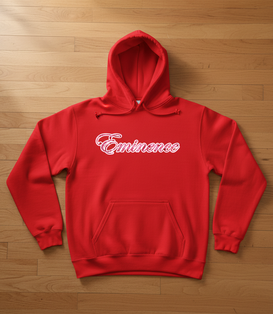 Eminence Pink Rose Lioness Red Hoodie Front