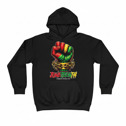 Juneteenth Free Ish Since 1865 Hoodie - Black