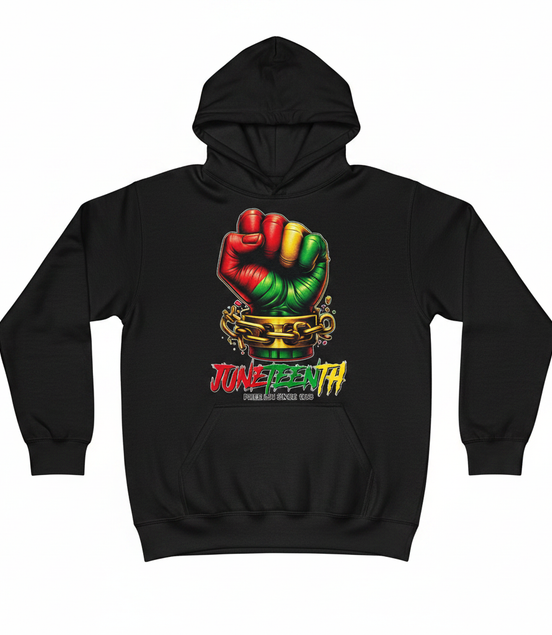Juneteenth Free Ish Since 1865 Hoodie - Black