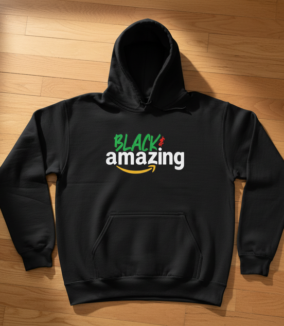 Black & Amazing Black Hoodie