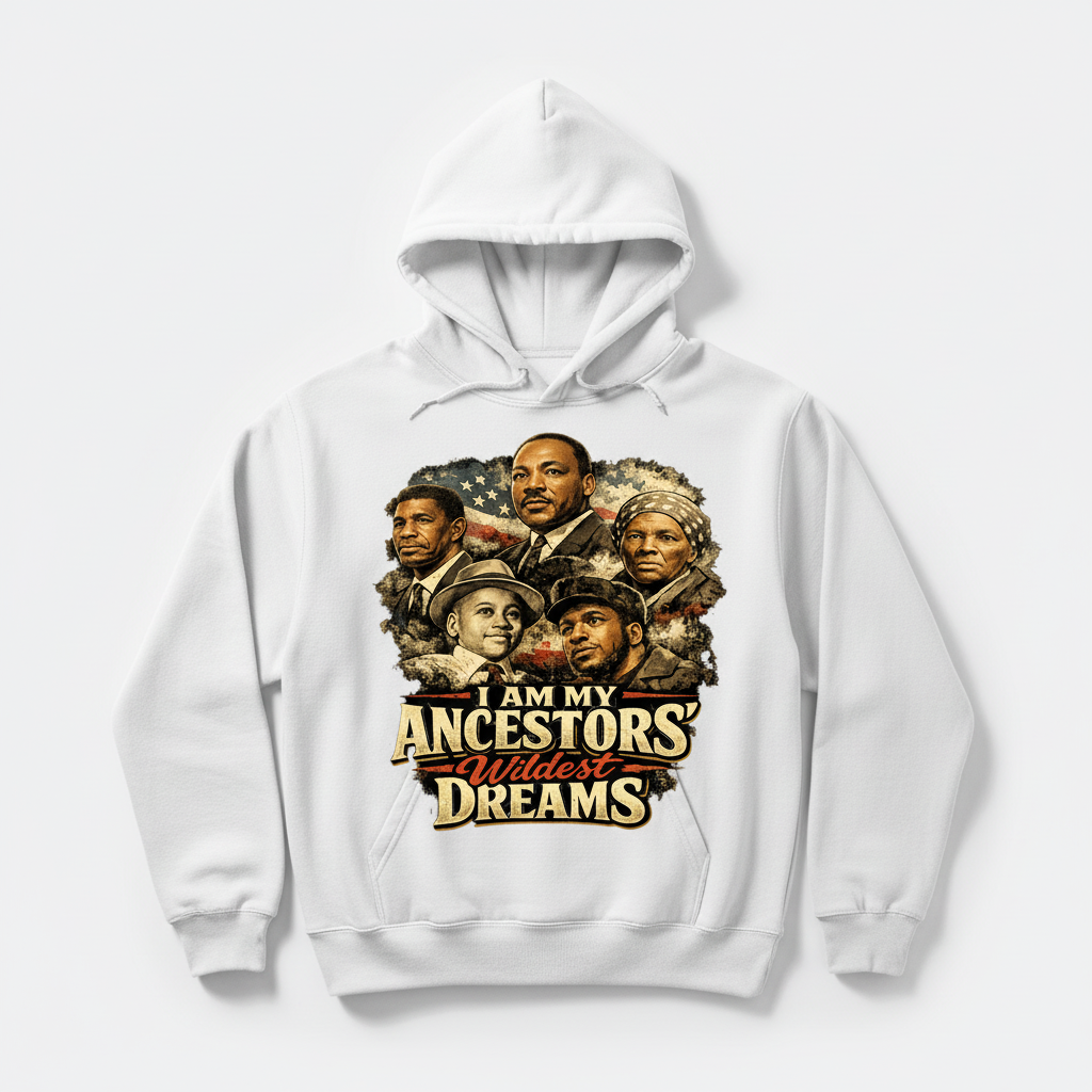 I Am My Ancestors' Wildest Dreams White Hoodie