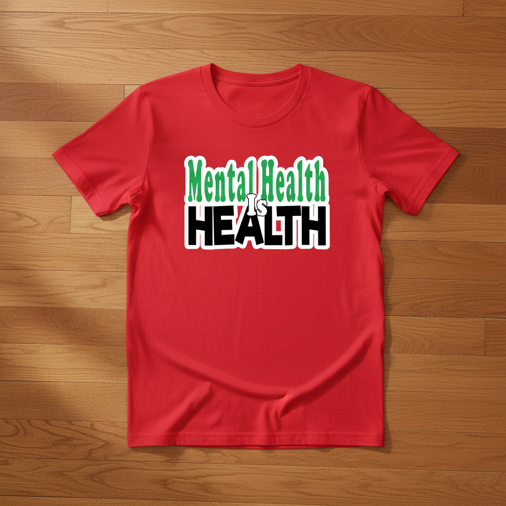 Mental Health is Health Red T-Shirt