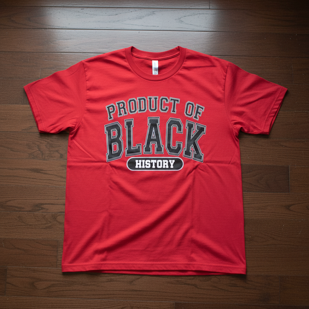 Product of Black History Red T-Shirt