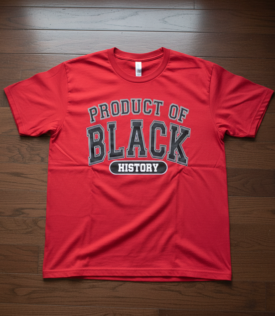 Product of Black History Red T-Shirt