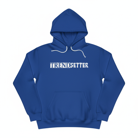 Trendsetter White Hoodie - Blue
