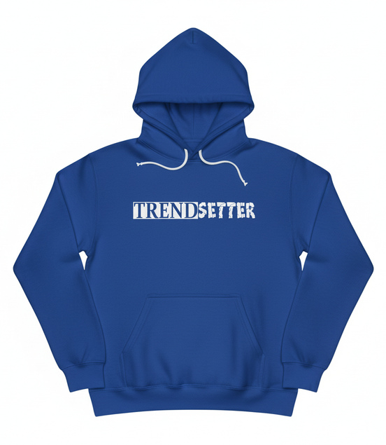 Trendsetter White Hoodie - Blue