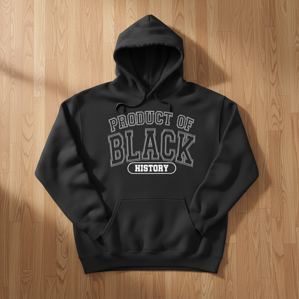 Product of Black History Gray Hoodie