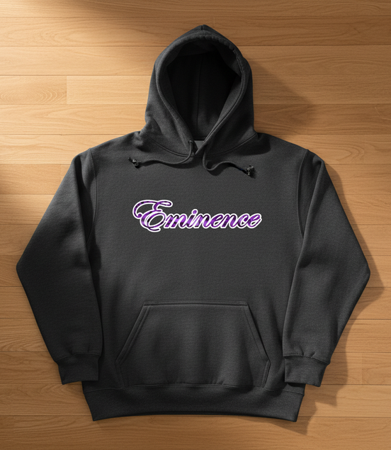 Eminence Purple Rose Lioness Gray Hoodie Front