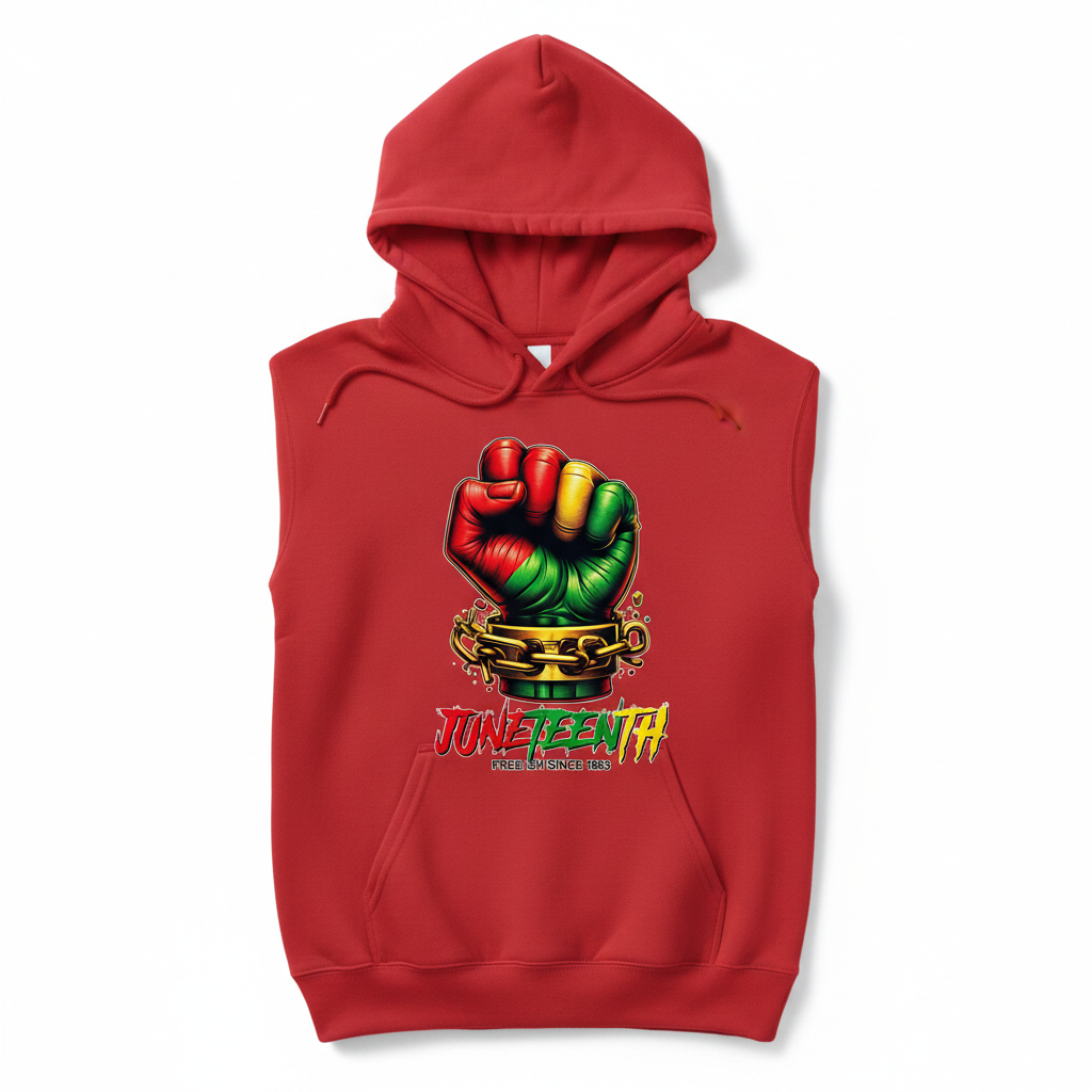 Juneteenth Free Ish Since 1865 Hoodie - Red