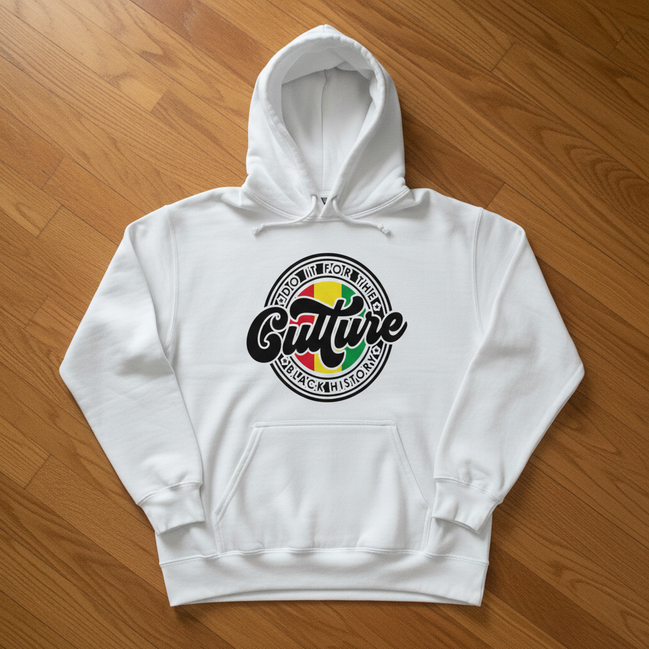 Do It For The Culture White Hoodie