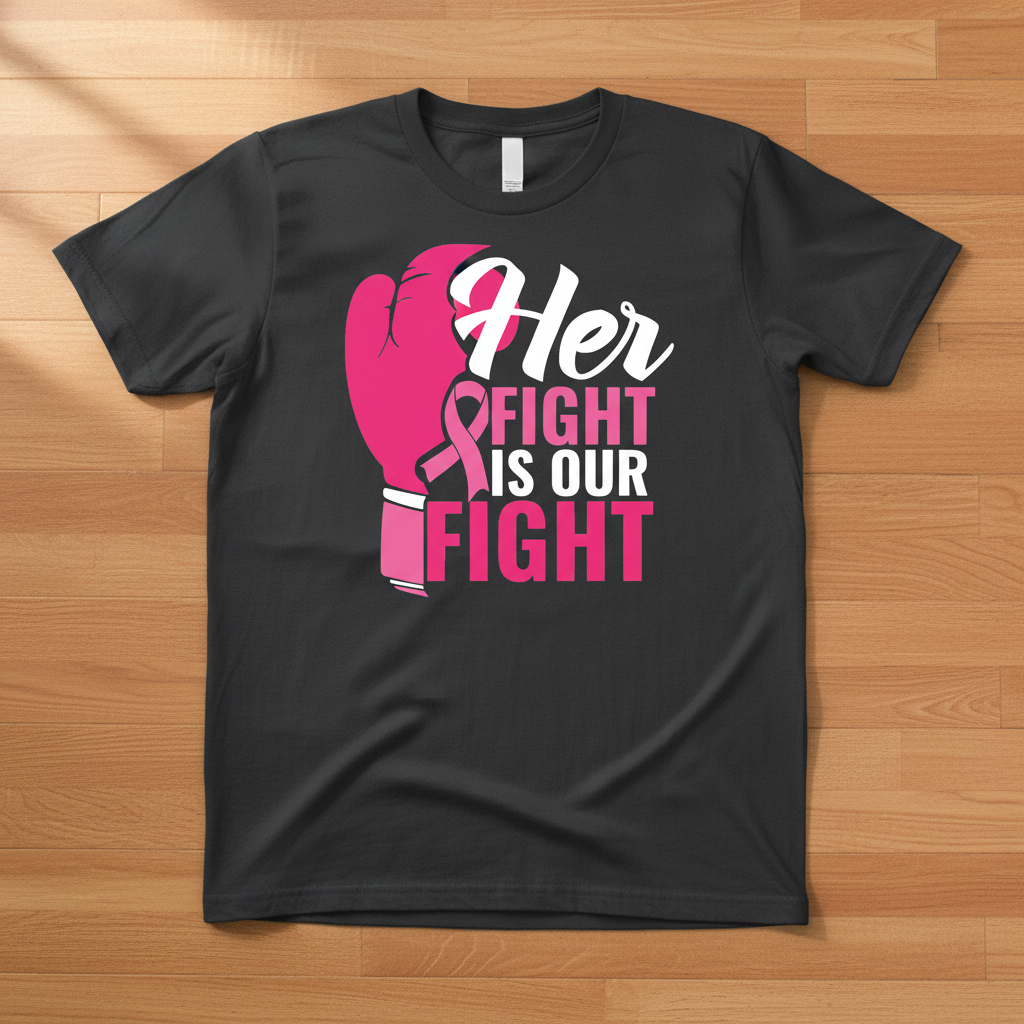 Her Fight Is Our Fight Gray T-Shirt