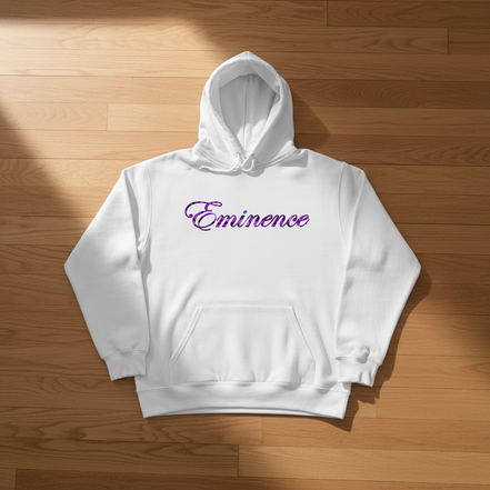 Eminence Purple Rose Lioness White Hoodie Front