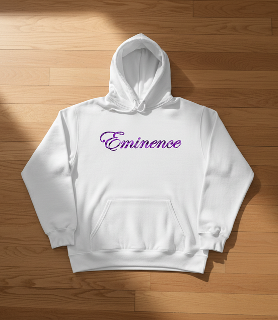 Eminence Purple Rose Lioness White Hoodie Front