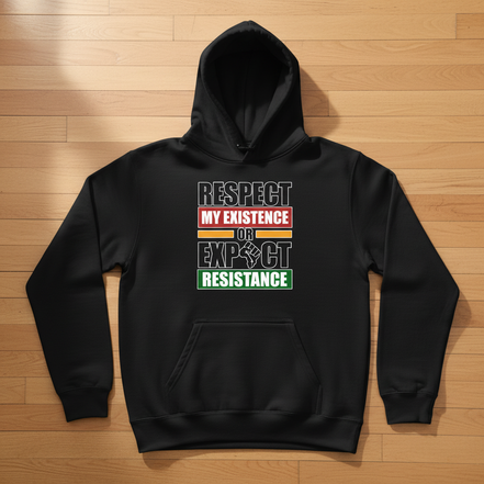 Respect My Existence Black Hoodie