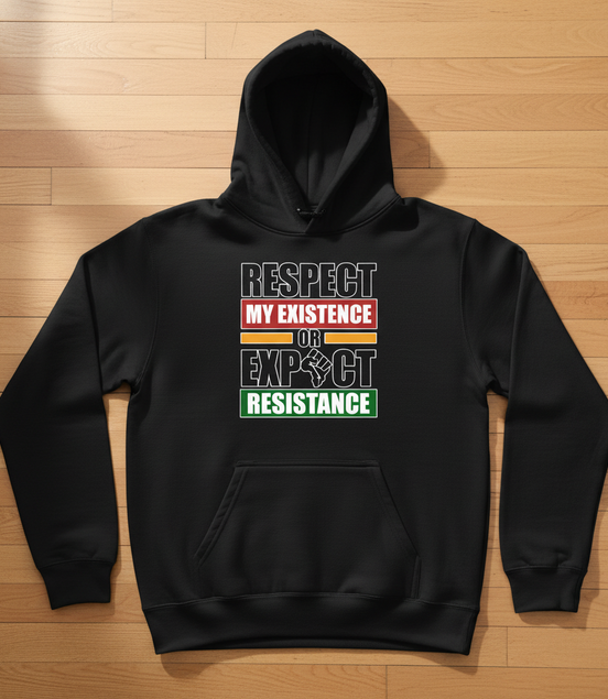 Respect My Existence Black Hoodie