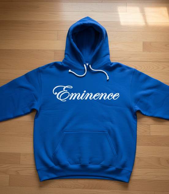 Eminence White Lioness Royal Blue Hoodie Front