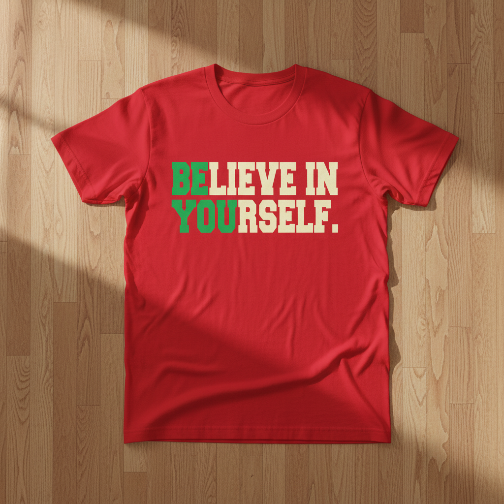 Believe in Yourself Red T-Shirt