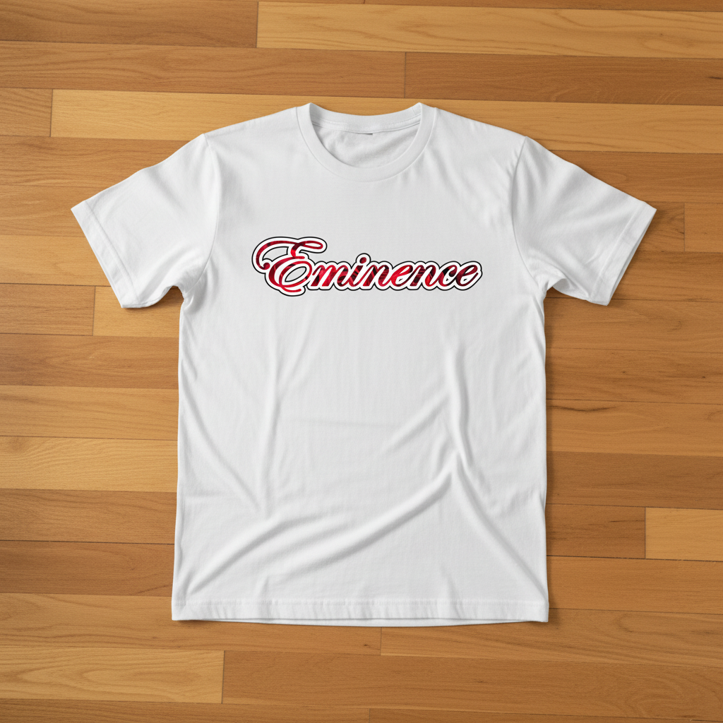 Eminence Red Rose Lioness White T-Shirt Front