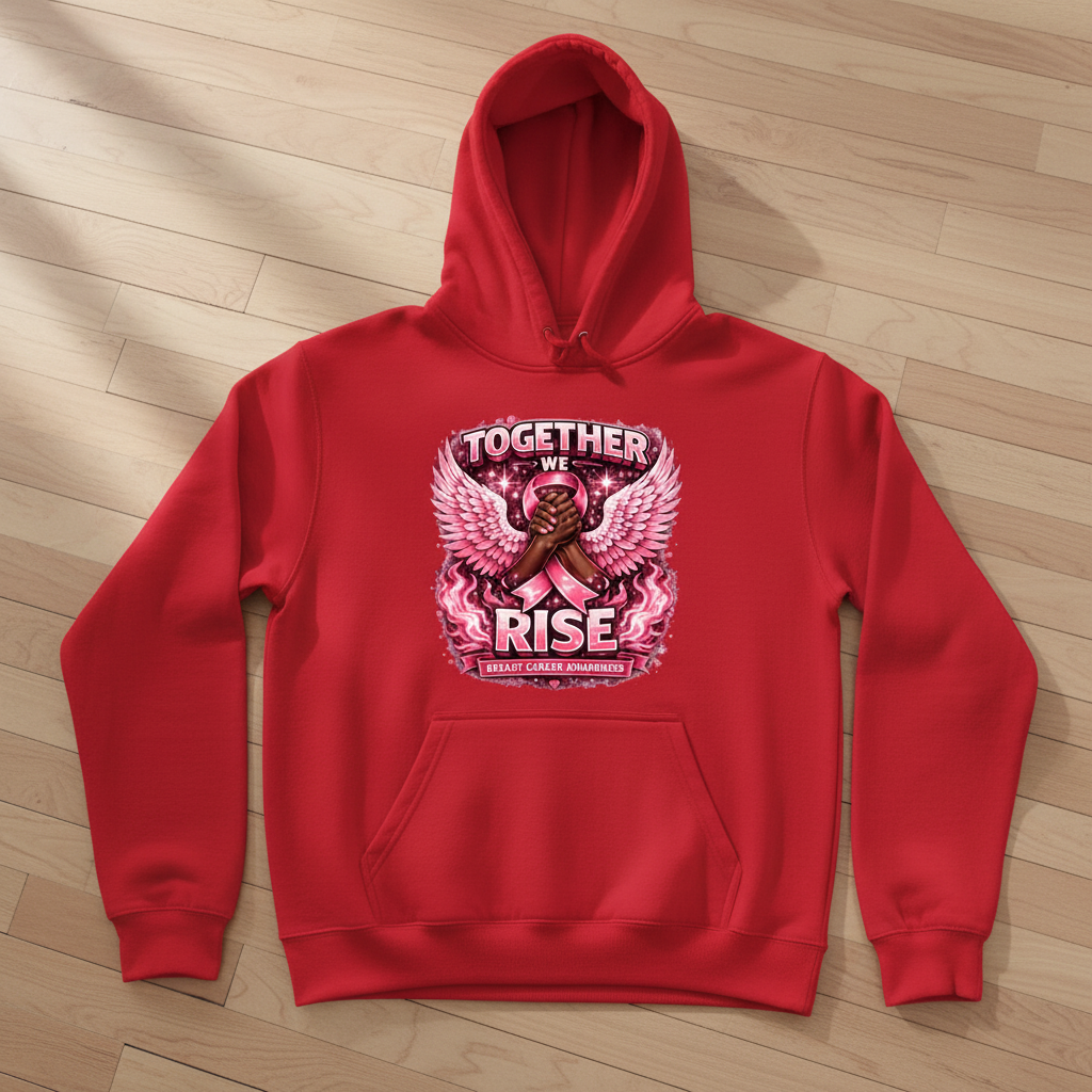 Together We Rise Red Hoodie