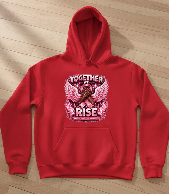 Together We Rise Red Hoodie