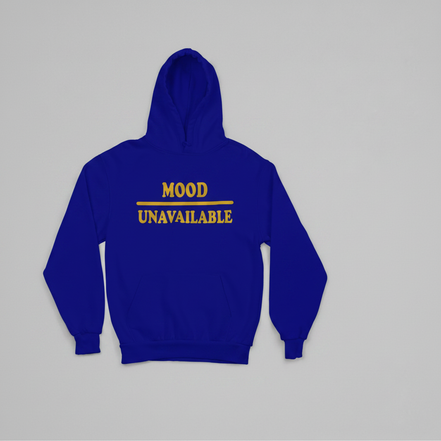 Mood – Unavailable Hoodie - Navy/Gold - Front View