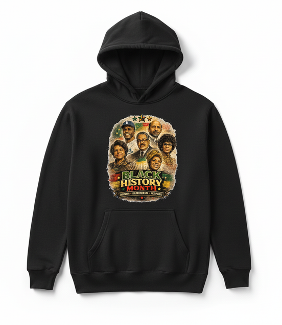 Black History Month Black Hoodie