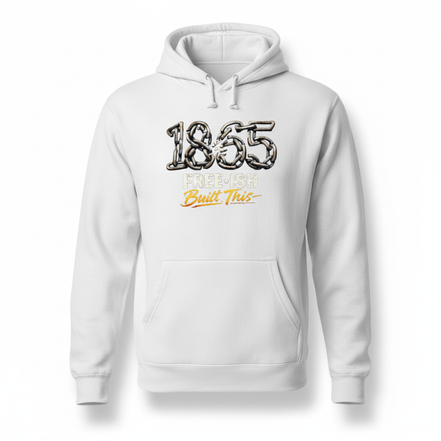 1865 Built This White Hoodie