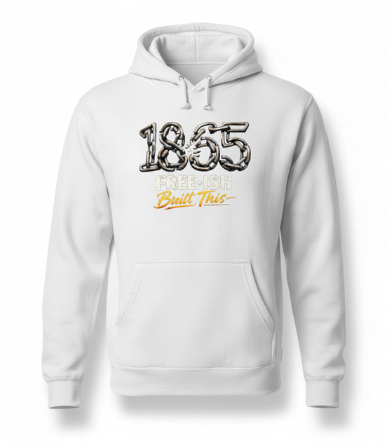 1865 Built This White Hoodie