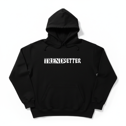 Trendsetter White Hoodie - Black